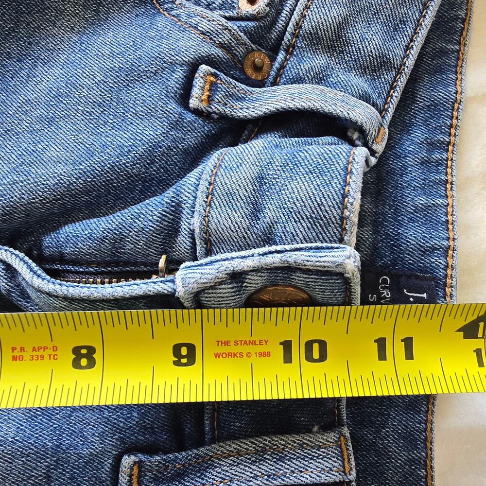 J, Crew Curvy Essential Straight Jeans Stretch Size 27 Cropped Classic Comfort - Picture 9 of 10